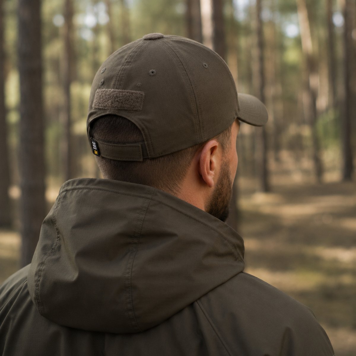 Taktyczna czapka z daszkiem M-Tac Elastyczny krój Ripstop Hook & Loop Ciemnooliwkowa L/XL