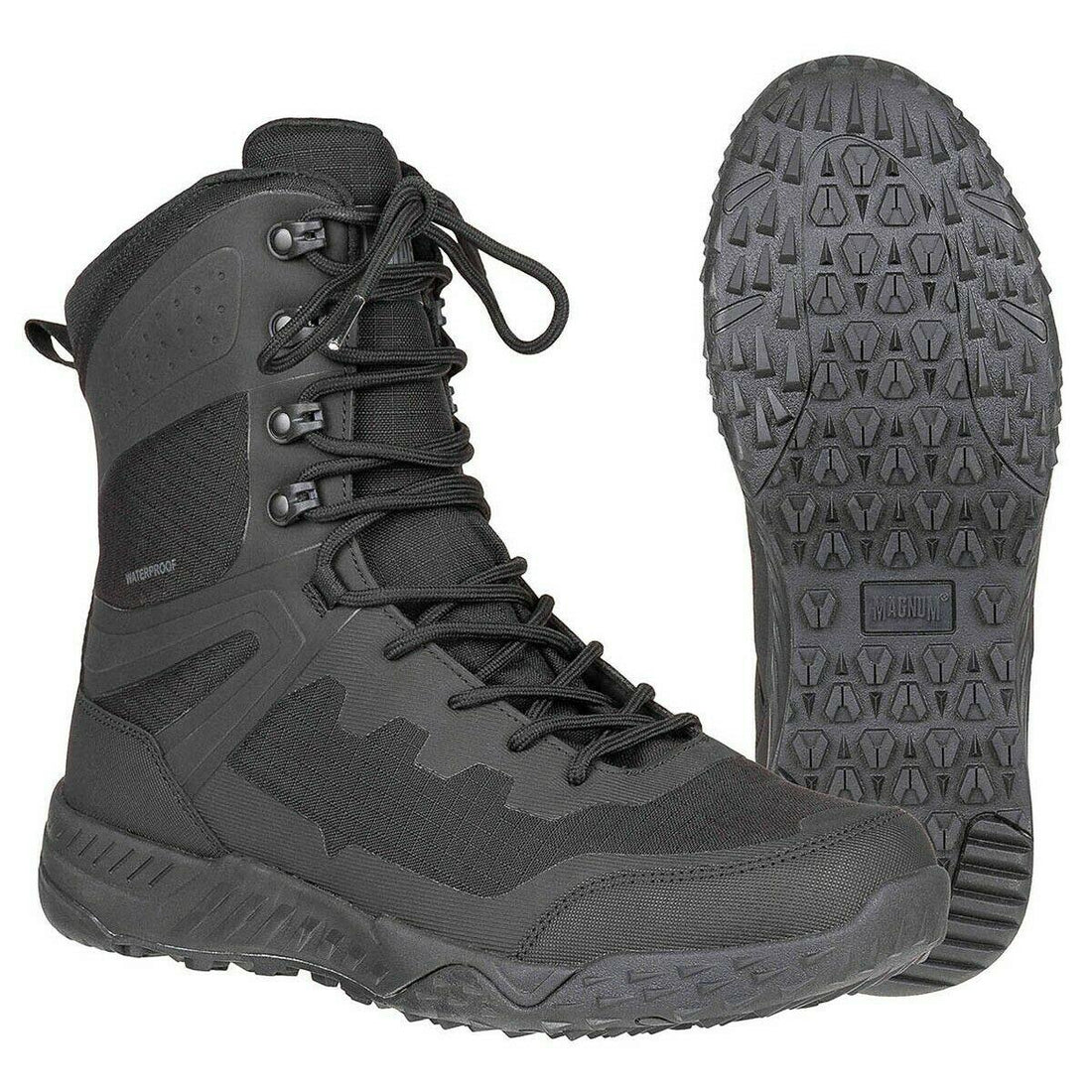 Magnum Ultima 8.0 Wodoodporne buty bojowe piesze lekkie wędrówka Bugwear Black