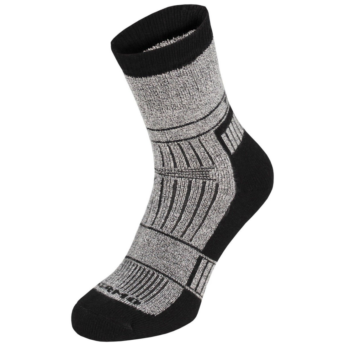 Skarpety termiczne MFH Alaska Dry Feet Wyściełana podeszwa Zintegrowane wsparcie łuku szare