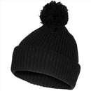 MFH Bobble Hat 3M Thinsulate Insulation Coarse Knit Fleece Lining Black - GoMilitar