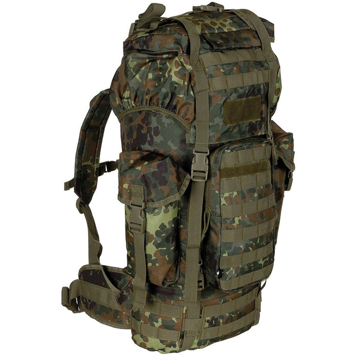 MFH Marka armii BW taktyczny plecak bojowy Molle 65L torba polowa z prętem aluminiowym NOWOŚĆ - GoMilitar
