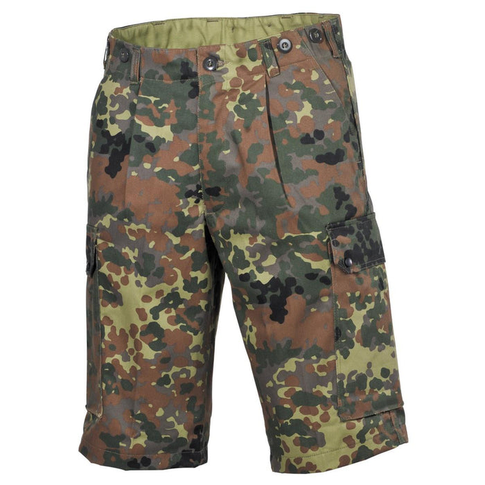 Spodenki w stylu wojskowym MFH Brand Bermudy flecktarn camo solidny mundur ripstop NOWOŚĆ - GoMilitar