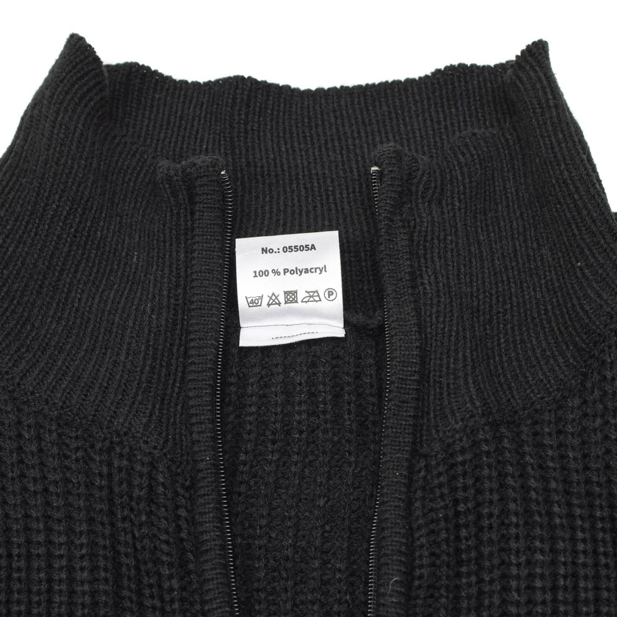 MFH marka wojskowa Troyer Pullover Rib Knit Sweter ćwiartka zip jumper nowy