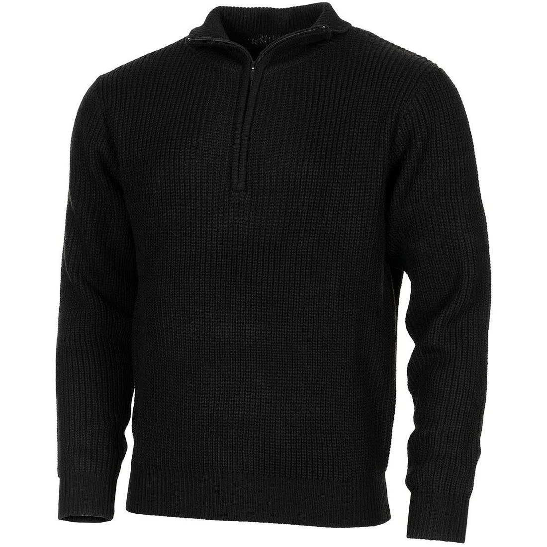 MFH marka wojskowa Troyer Pullover Rib Knit Sweter ćwiartka zip jumper nowy