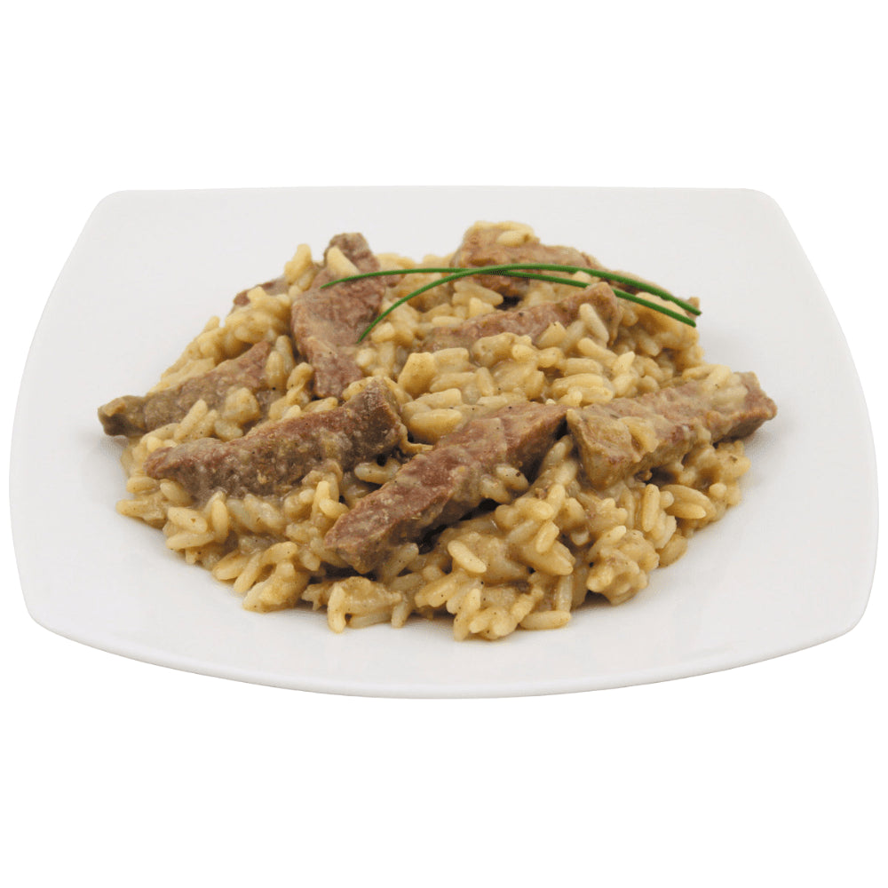 MFH Gotowy posiłek w puszkach Siekana wołowina z ryżem 400 g Camping Outdoor Food