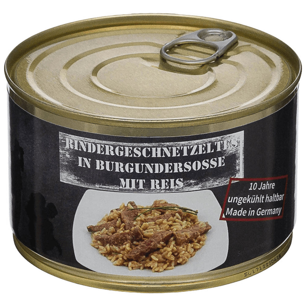 MFH Gotowy posiłek w puszkach Siekana wołowina z ryżem 400 g Camping Outdoor Food