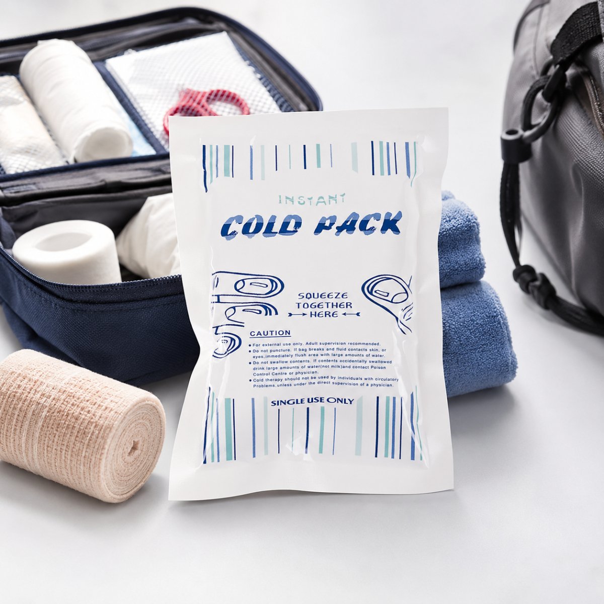 MFH Instant Cold Pack 100 g Jednorazowy zestaw chłodzący pierwszej pomocy do podróży na zewnątrz