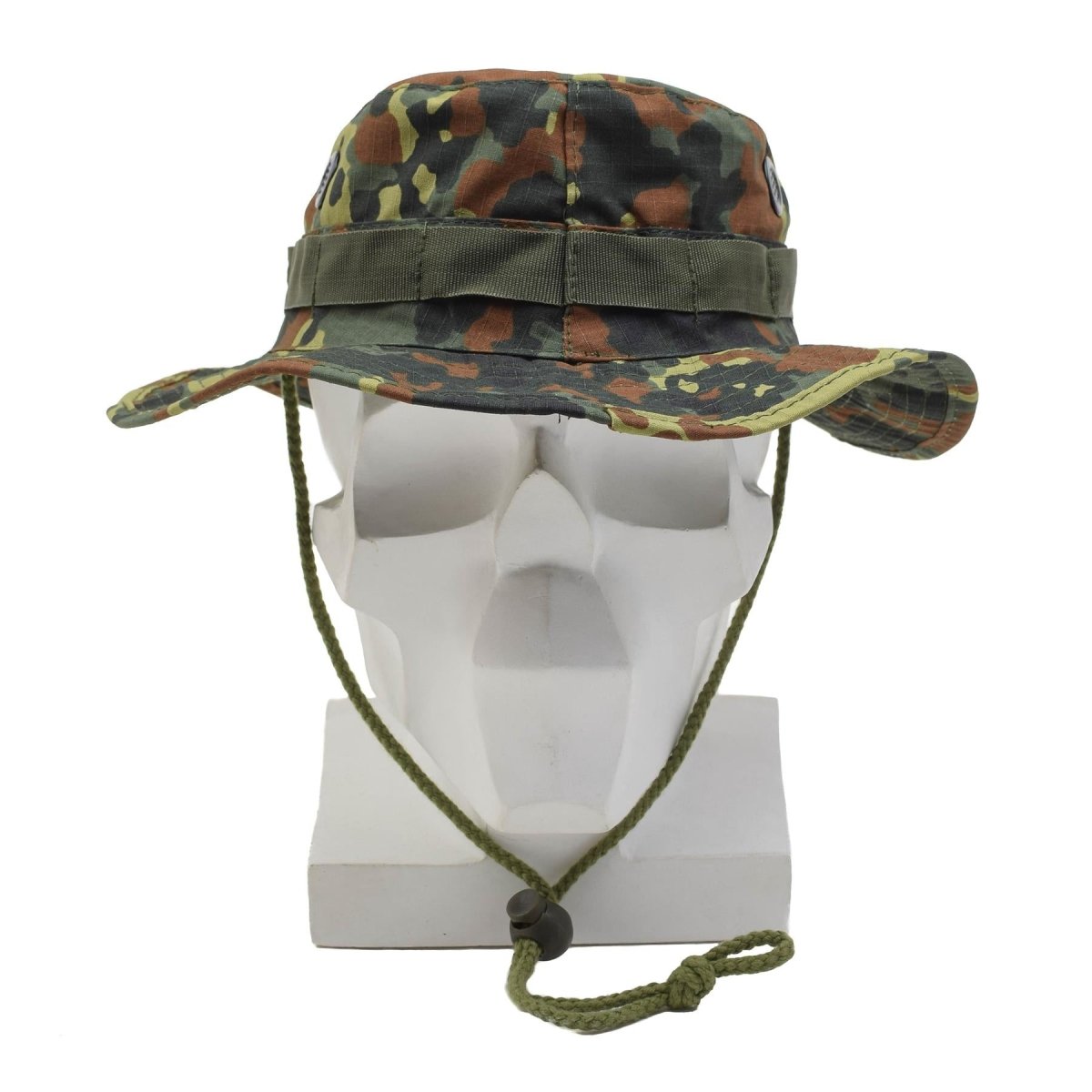 MFH Kapelusz wojskowy z wieloma pikowanymi rondami i pętlami obwodowymi Flecktarn Camo