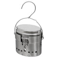 MFH Szwedzka armia Trangia Mess Mess Repro M40 Stal nierdzewna 1,5L Burner kempingowy