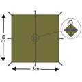 MFH TARP Extreme M95 Kamuflage Tarpaulina Wodoodporna warstwowa namiot schronienie NOWOŚĆ NOWOŚĆ