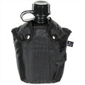 MFH U.S. Military Plastic Canteen 1L Cap Clips Załącznik BPA Free Black