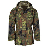 Marka MIL-TEC niemiecka kurtka polowa goretex flecklern camo wodoodporny deszcz