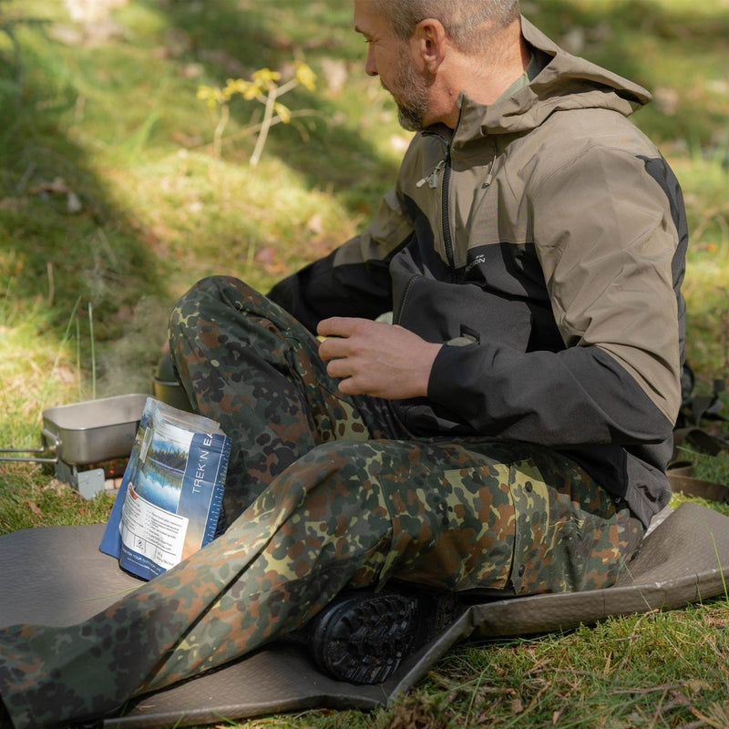Marka MIL-TEC Styl armii niemieckiej jakość Flectarn Camo zwykłe spodnie z polami ładunkowymi