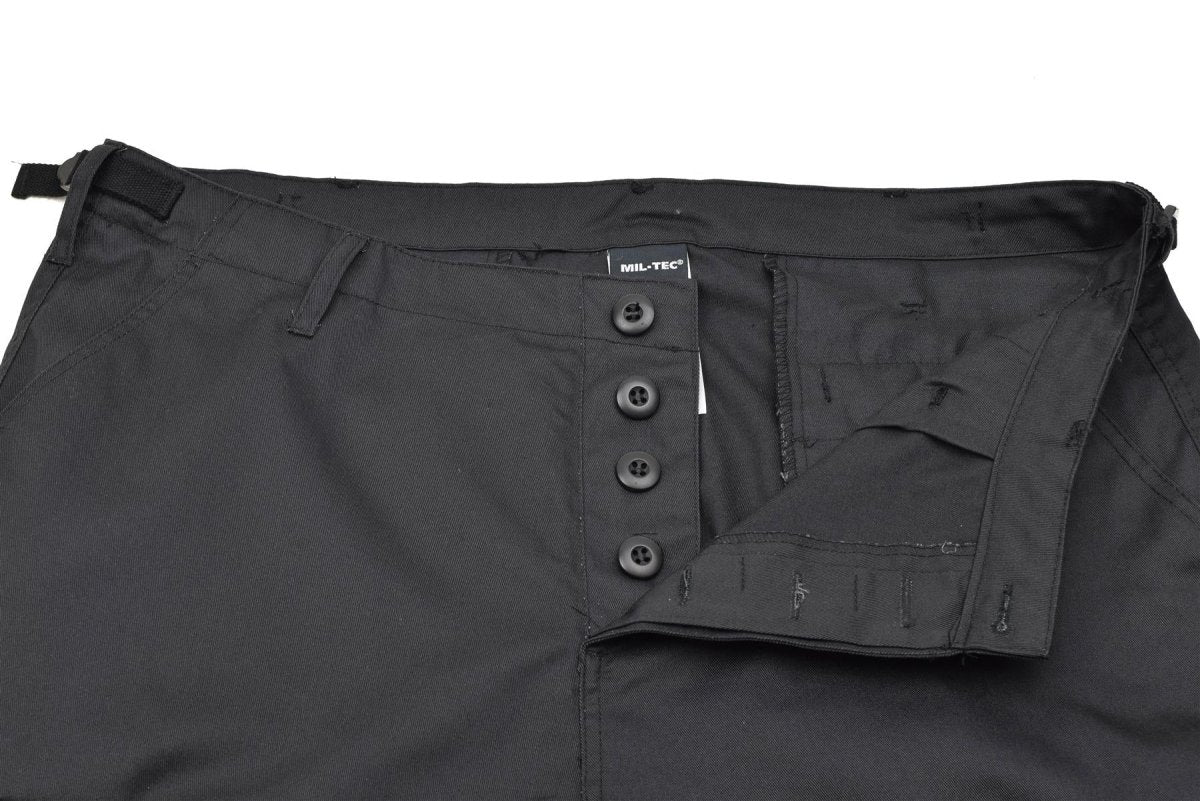 MIL-TEC BRAND WOJSKOWY STYL STYLES Bermuda Bermuda Combat Mundur Army Shorts Black