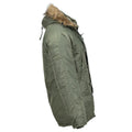 Mil-Tec marka amerykański styl wojskowy Aviator Parkana N3B Faux Fur z kapturem oliwka nowa
