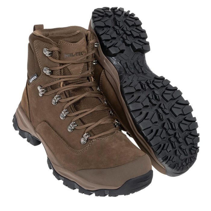Taktyczne buty bojowe MIL-TEC BW Wodoodporne, oddychające Advanta Outdoor Brown z wytrzymałą podeszwą do uprawiania turystyki pieszej i sprzętu outdoorowego