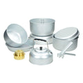 MIL-TEC Camping Set Zestaw naczynia naczynia naczynia kuchennego Alkohol Burner Aluminium Pot.