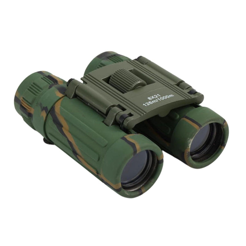 MIL-TEC składane lornetki 8x21 pola widzenia 126M nylonowa torba zawierała kamuflaż