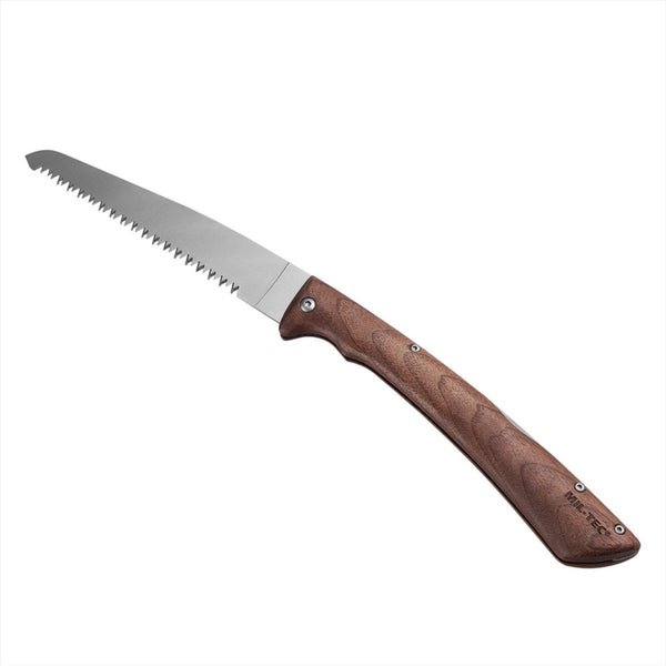 Mil-Tec Compact Folding Saw 19cm stali nierdzewnej 420 Ostrze orzech