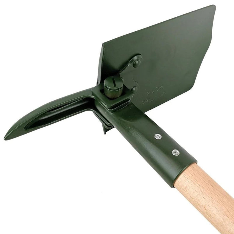 Składana łopata MIL-Tec o długości 63 cm stalowa osłona drewniana pokrywa uchwytu