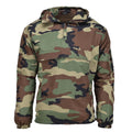 Mil-Tec Niemiecki wojskowy kurtka bojowa Winter Woodland Windproof z kapturem wyłożona nowa