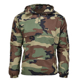 Mil-Tec Niemiecki wojskowy kurtka bojowa Winter Woodland Windproof z kapturem wyłożona nowa