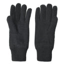 Black knitted Mil-Tec winter gloves for men with warm THINSULATE™ lining and elastic cuffs for a snug fit