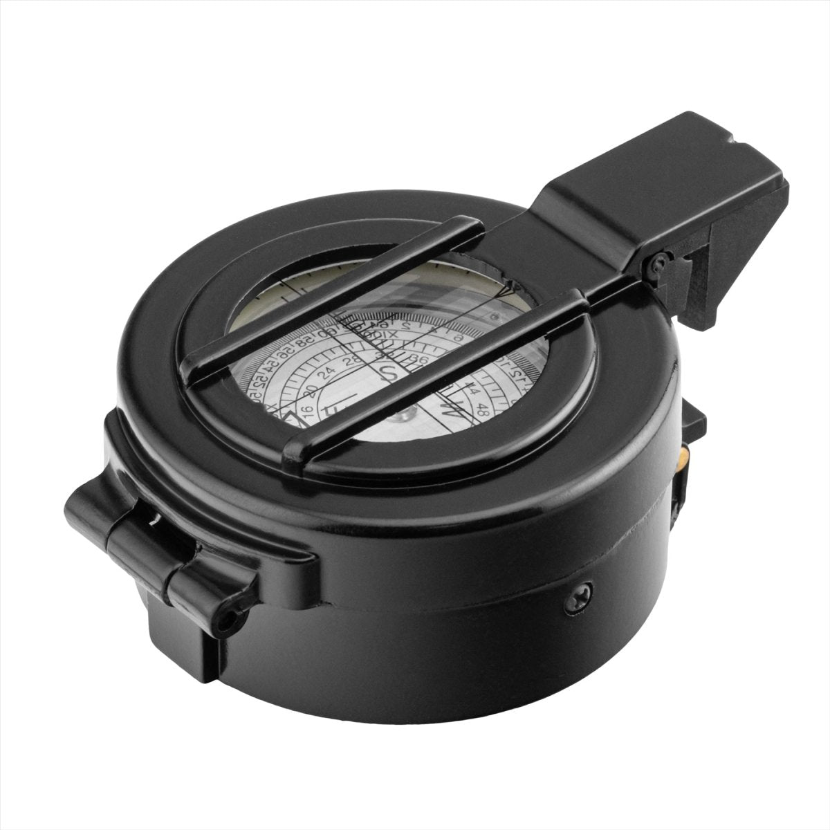 Mil-Tec Metal Lensatic Compass Aluminium obudowa błyszcząca twarz nawigacja czarna