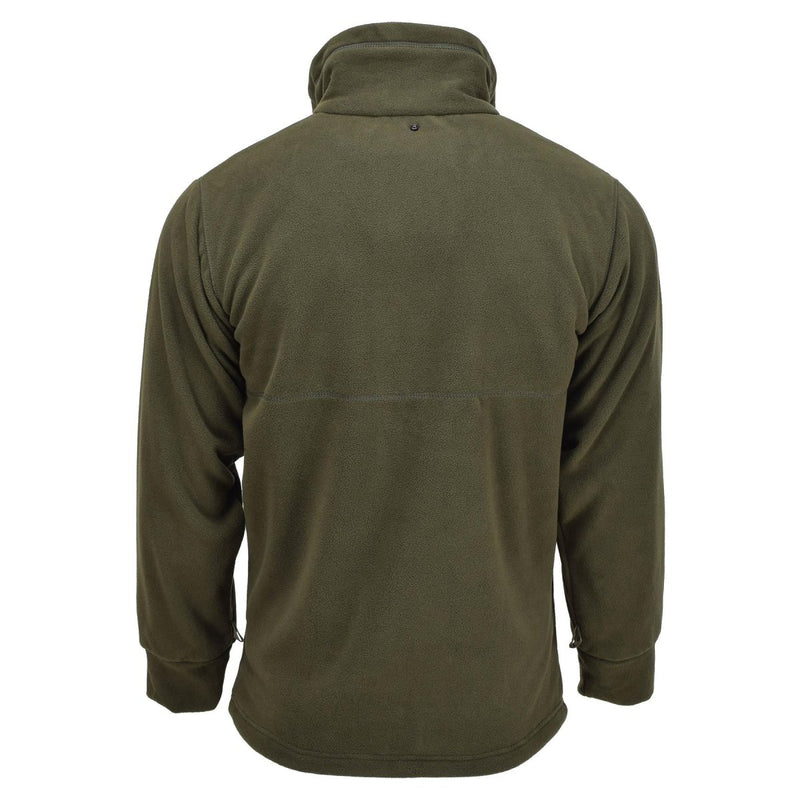 Back view of olive green fleece liner for MIL-TEC Military style GEN II winter jacket parka