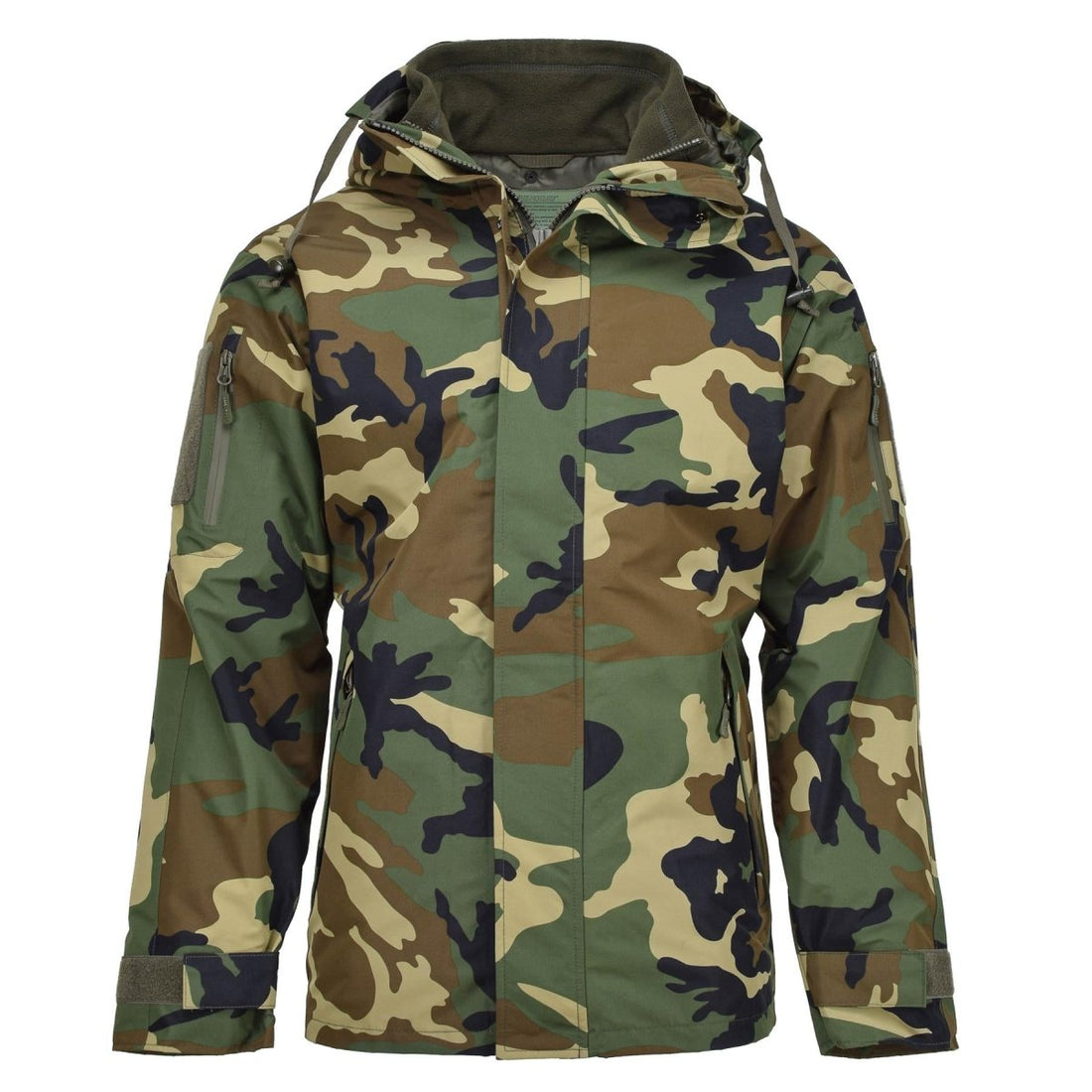 MIL-TEC Wojskowy styl Gen II wyłożony zimowa kurtka lasu Camo Soft Shell Parka