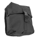 Black MIL-TEC medium universal military pouch with buckle closure and durable MOLLE-compatible fabric design