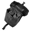 Black MIL-TEC medium universal MOLLE pouch with secure zipper and drawstring closure for tactical and outdoor gear storage