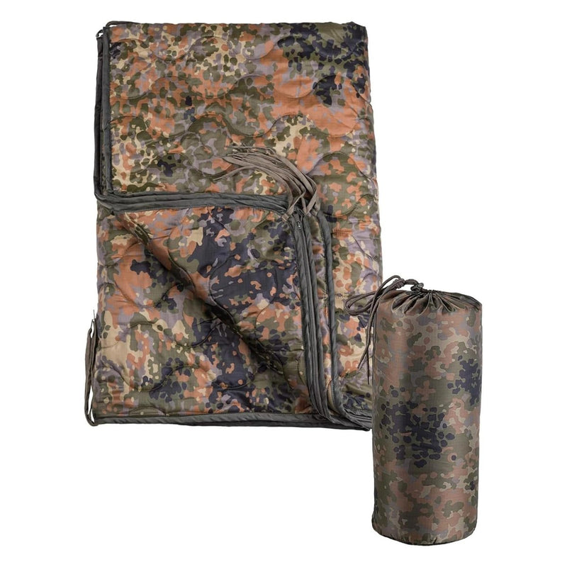 MIL-TEC Poncho Liner Steppdecke 210x150cm wyschnie szybko kompresyjne worek