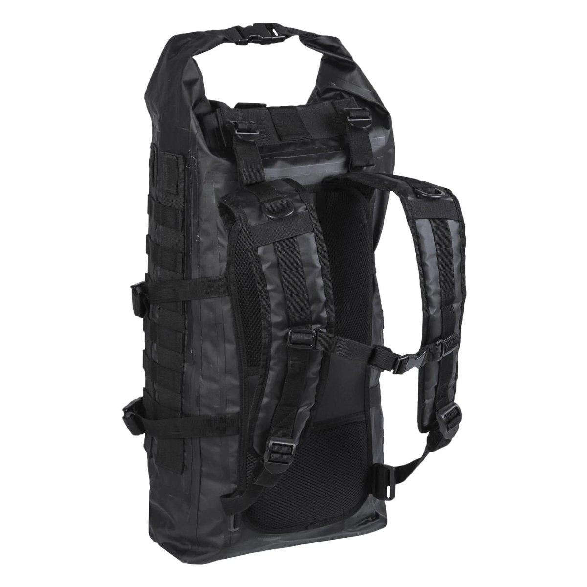Uszczelki MIL-TEC Dry-Bag Taktyczne plecak Roll-Up RucKACK Waterproof 35L Black