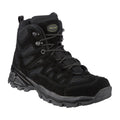 Mil-Tec Boots Mid Cielf Round Sole Camping Outdoor Black Suede Footwear
