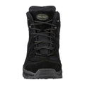 Mil-Tec Boots Mid Cielf Round Sole Camping Outdoor Black Suede Footwear