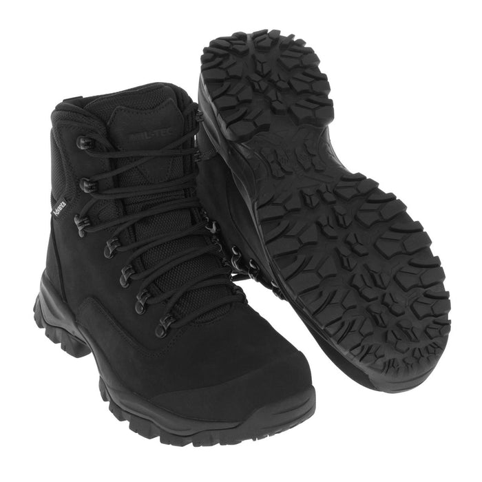 Buty taktyczne MIL-TEC Oddychający materiał Advanta Wodoodporny materiał outdoorowy w kolorze czarnym z wytrzymałą podeszwą do wszechstronnego użytku na świeżym powietrzu