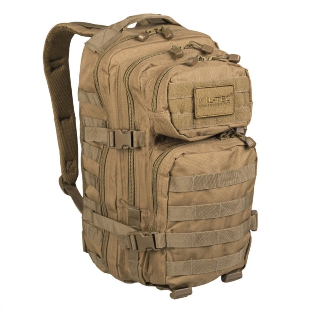 Plecak MIL-TEC US ASSAULT 20L Ergonomiczne wyściełane szelki Coyote