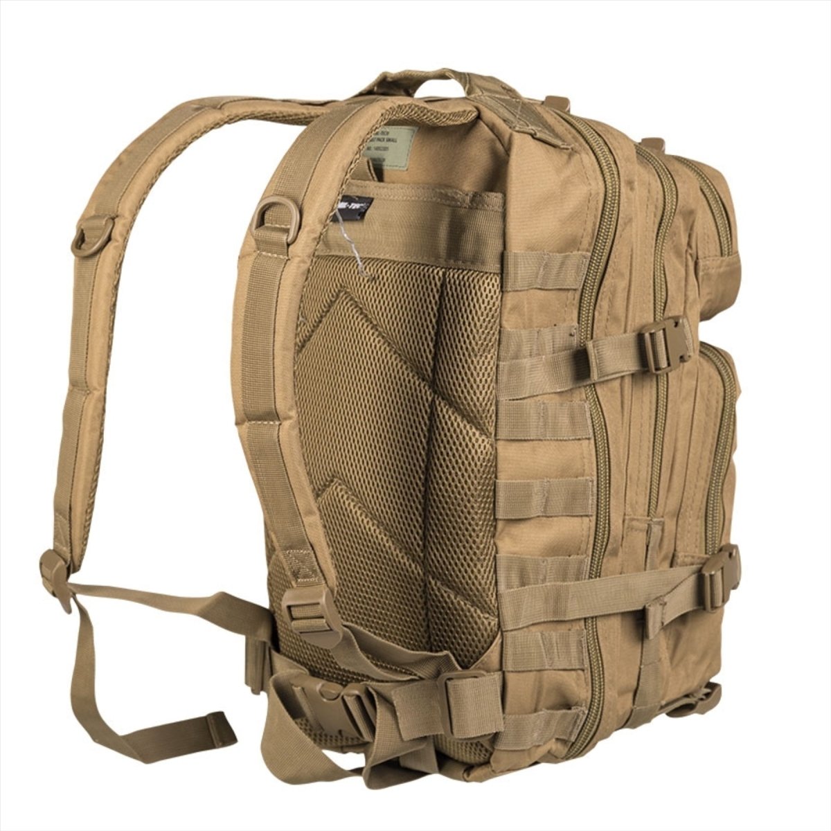 Plecak MIL-TEC US ASSAULT 20L Ergonomiczne wyściełane szelki Coyote