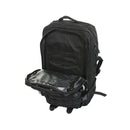 Black MIL-TEC U.S. Assault 36L tactical backpack with multiple compartments and padded straps for hiking and outdoor use