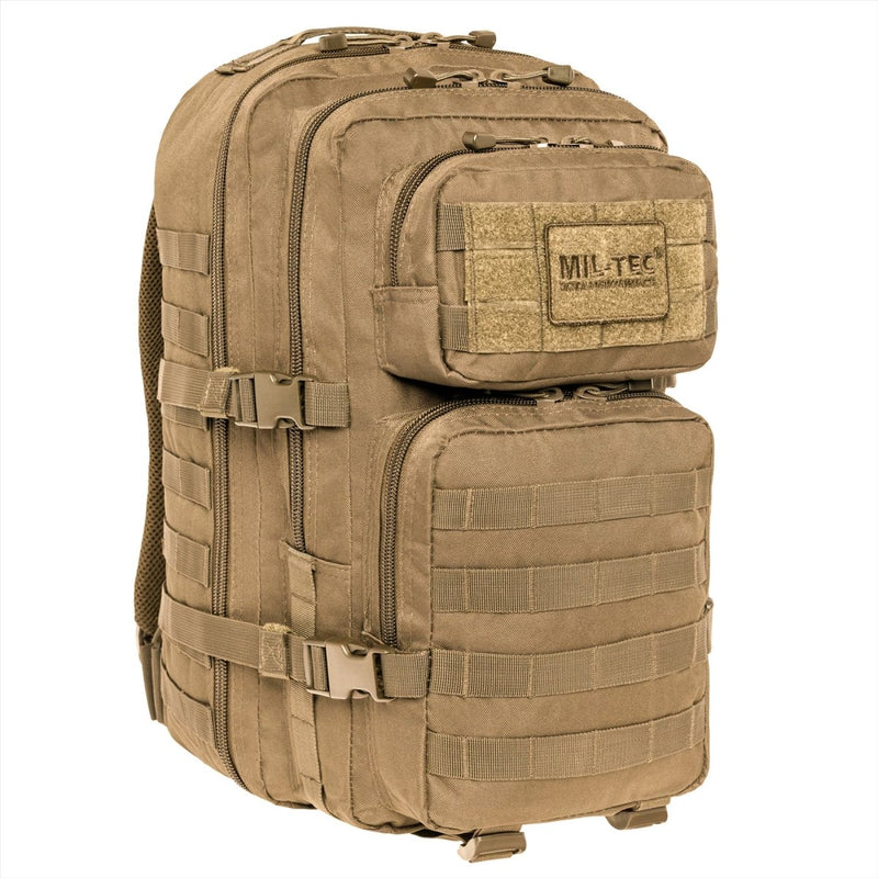 MIL-TEC US Assault Tactical Backpack 36L Ergonomic Formed Formed Ramiona