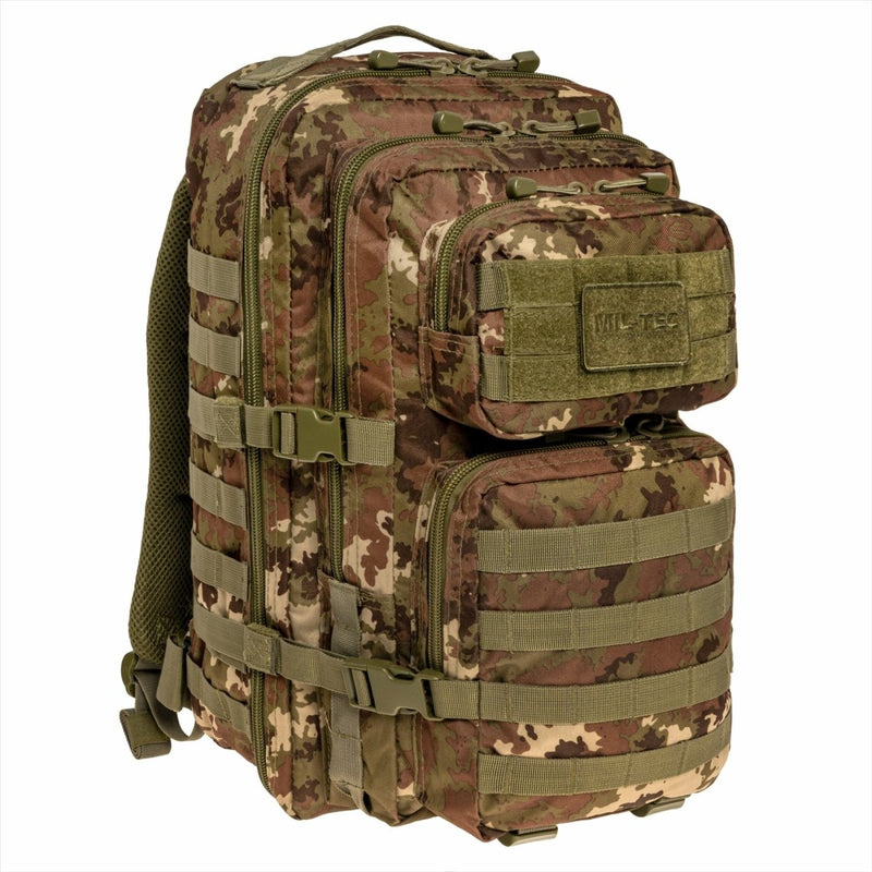 MIL-TEC US Assault Tactical Backpack 36L Ergonomic Formed Formed Ramiona