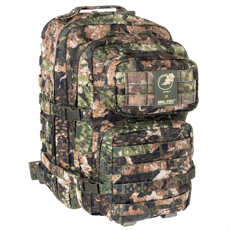 MIL-TEC US Assault Tactical Backpack 36L Ergonomic Formed Formed Ramiona