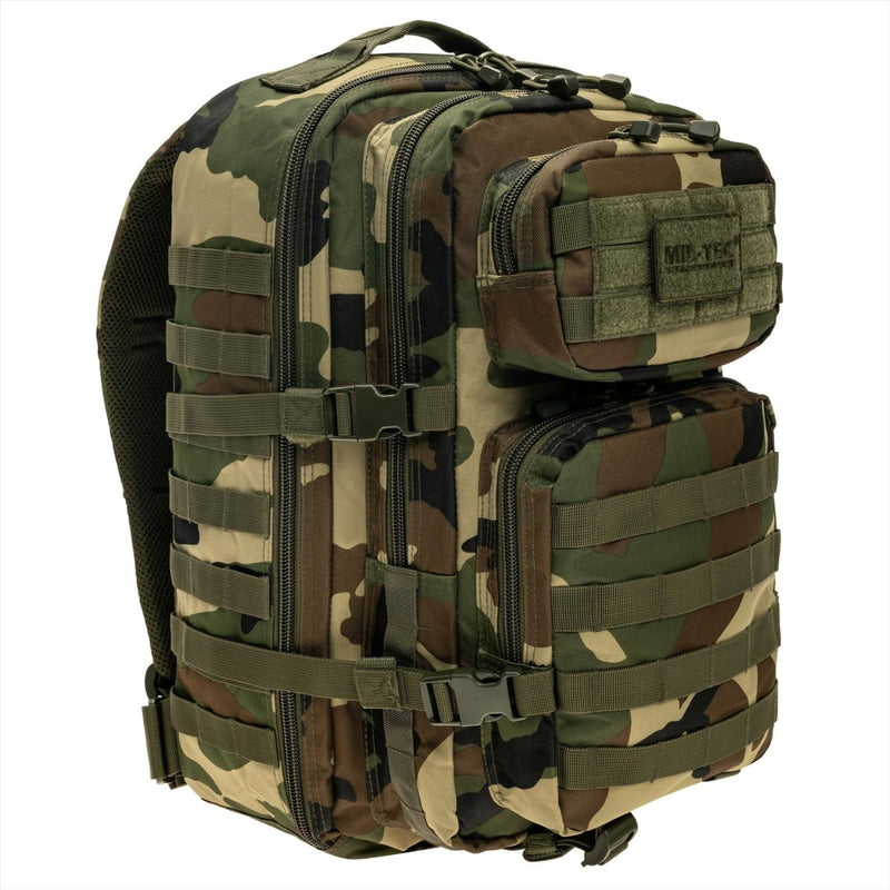 MIL-TEC US Assault Tactical Backpack 36L Ergonomic Formed Formed Ramiona