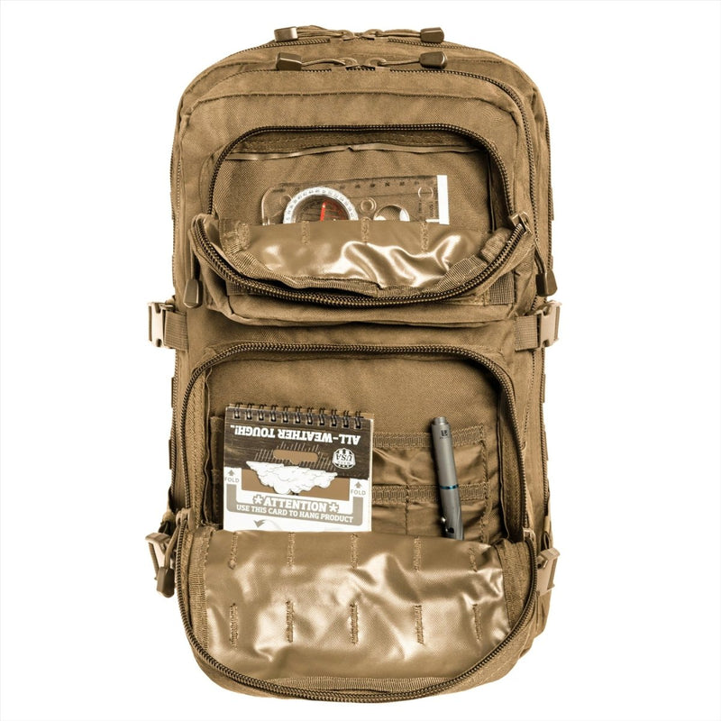 MIL-TEC US Assault Tactical Backpack 36L Ergonomic Formed Formed Ramiona