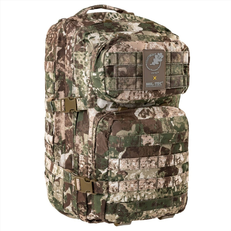 MIL-TEC US Assault Tactical Backpack 36L Ergonomic Formed Formed Ramiona