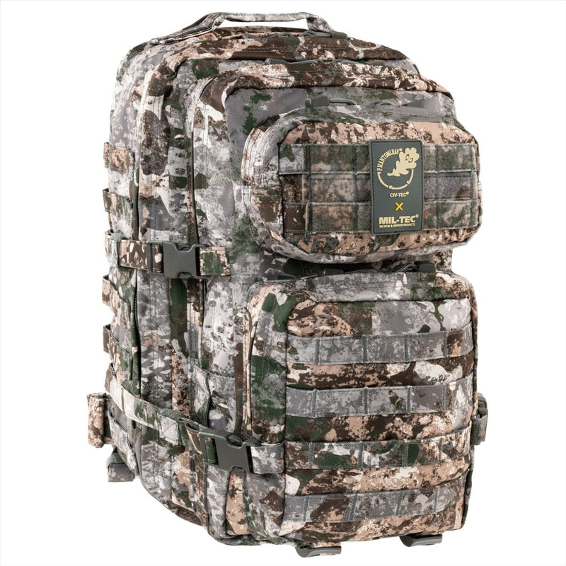 MIL-TEC US Assault Tactical Backpack 36L Ergonomic Formed Formed Ramiona