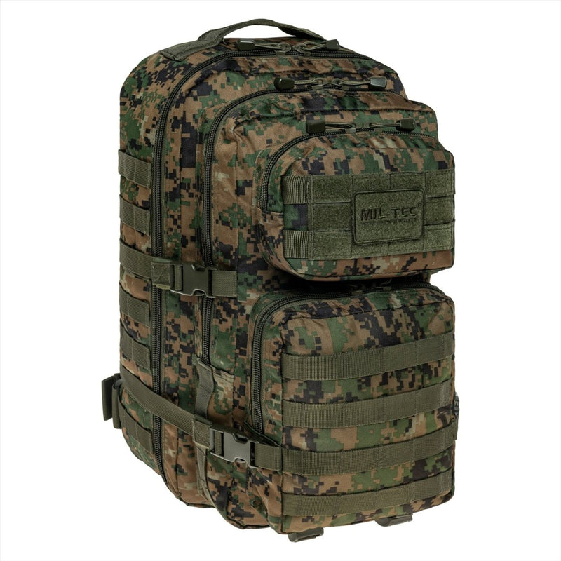 MIL-TEC US Assault Tactical Backpack 36L Ergonomic Formed Formed Ramiona