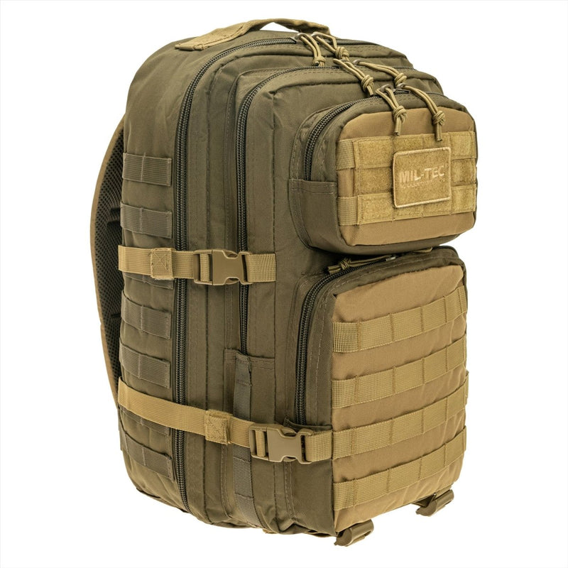 MIL-TEC US Assault Tactical Backpack 36L Ergonomic Formed Formed Ramiona