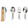 Opinel Picnic+ N°08 Zestaw sztućców Nóż składany Łyżka Widelec Camping Buk